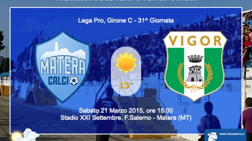 CALCIO - Il Meteo per Matera vs Vigor Lamezia